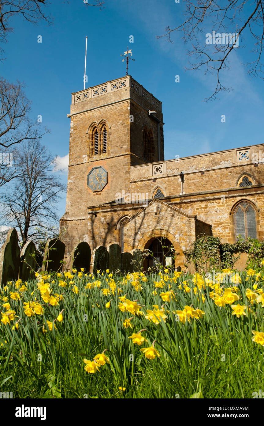 St. Andrew`s Church, Great Billing, Northamptonshire, England, UK Stock